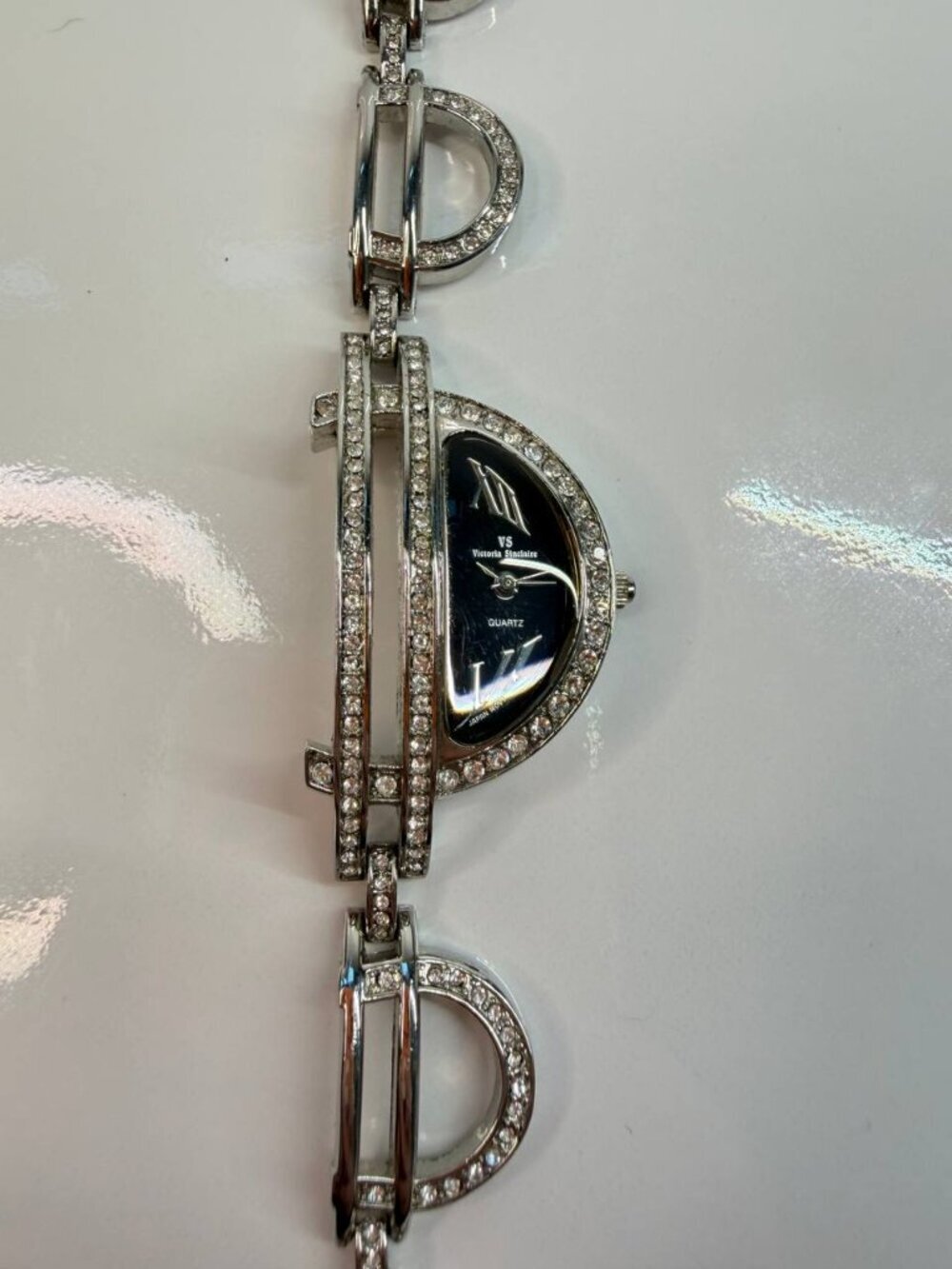 Victoria Sinclaire (VS) Crystal Accent Bracelet Watch - Picture 9 of 15